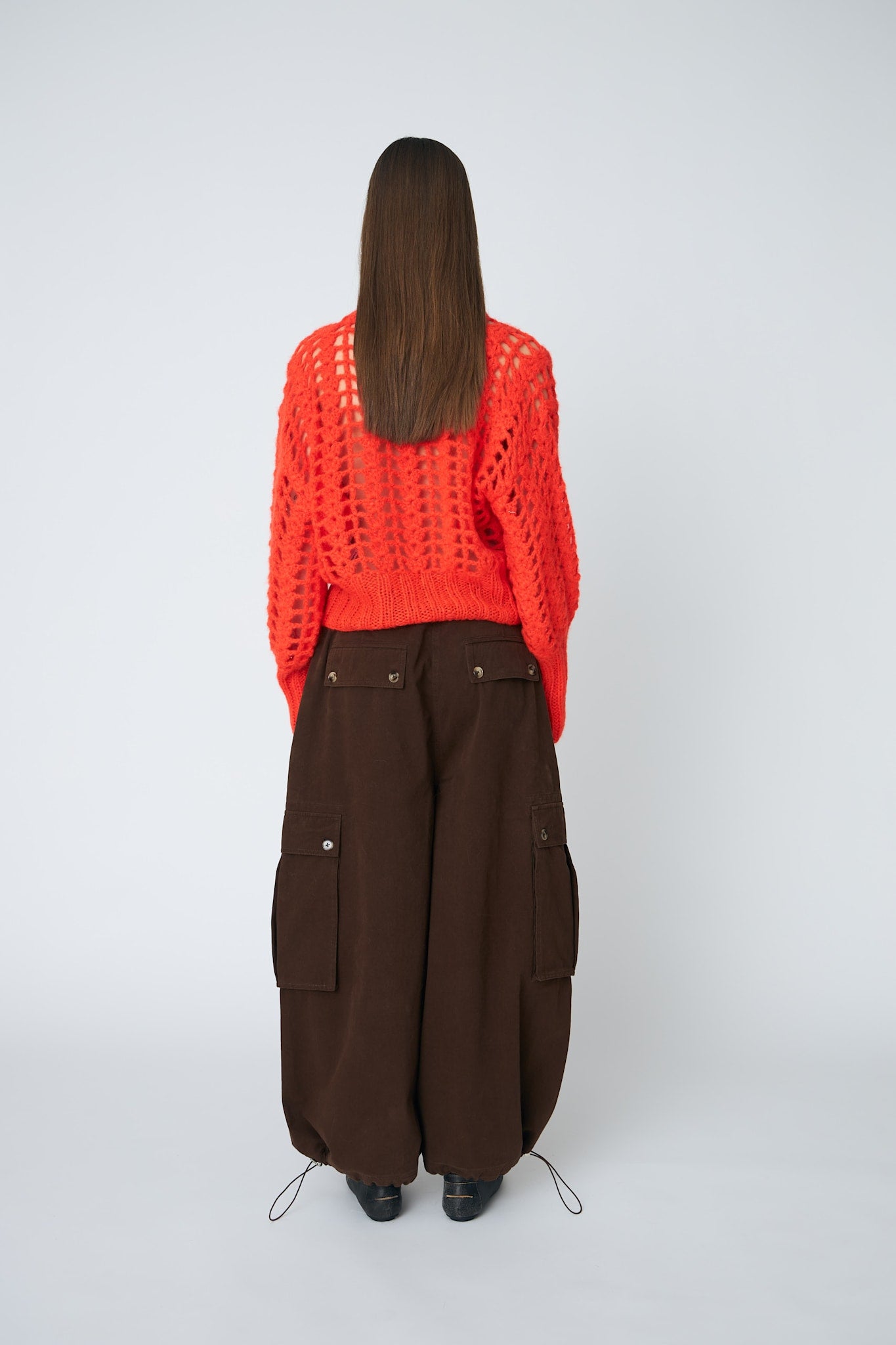 ERICA CROCHET PULLOVER - 335 CHILI - DawnxDare.com