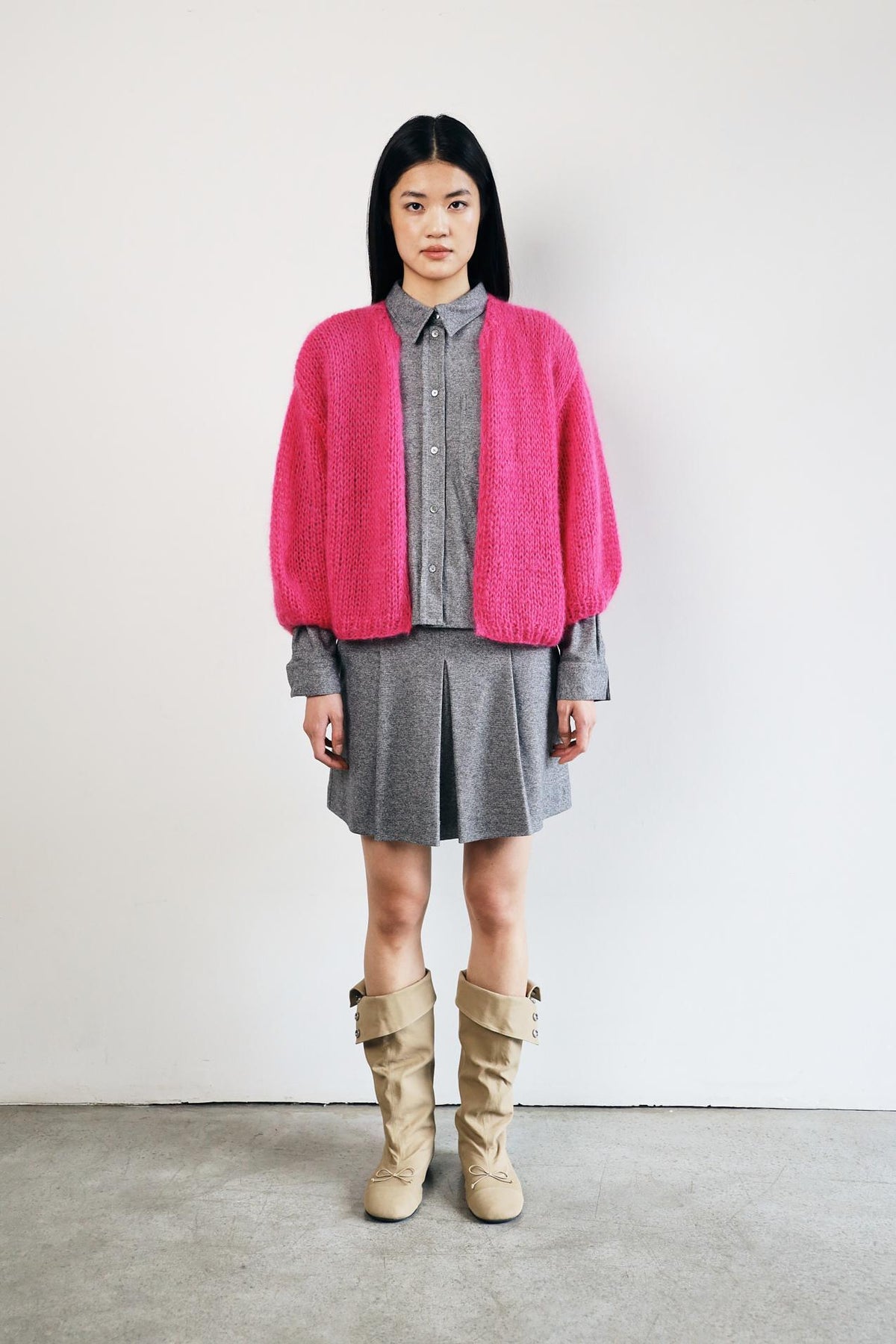 AVALANA CARDIGAN - 360 FUCHSIA - DawnxDare.com