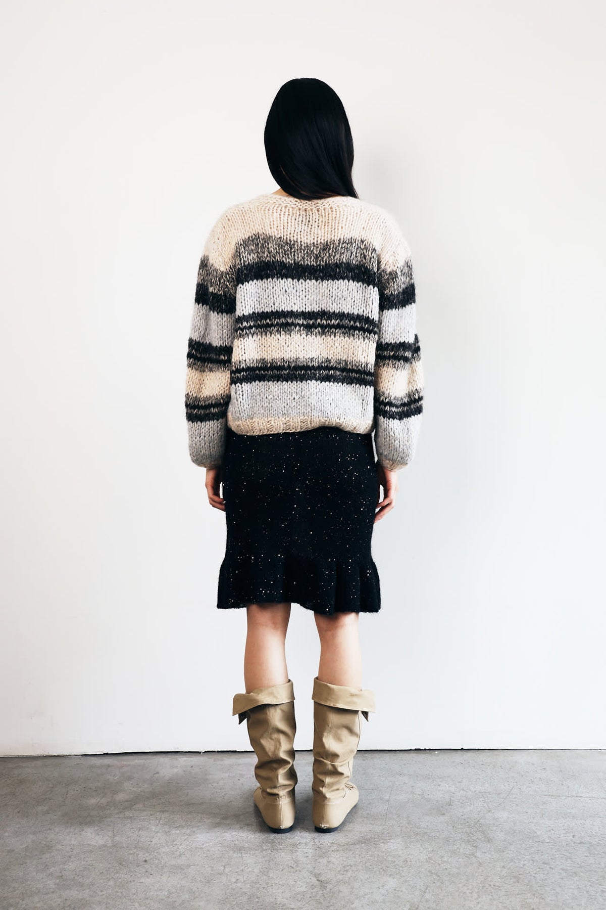 GABI CARDIGAN - 199 BLACK - DawnxDare.com