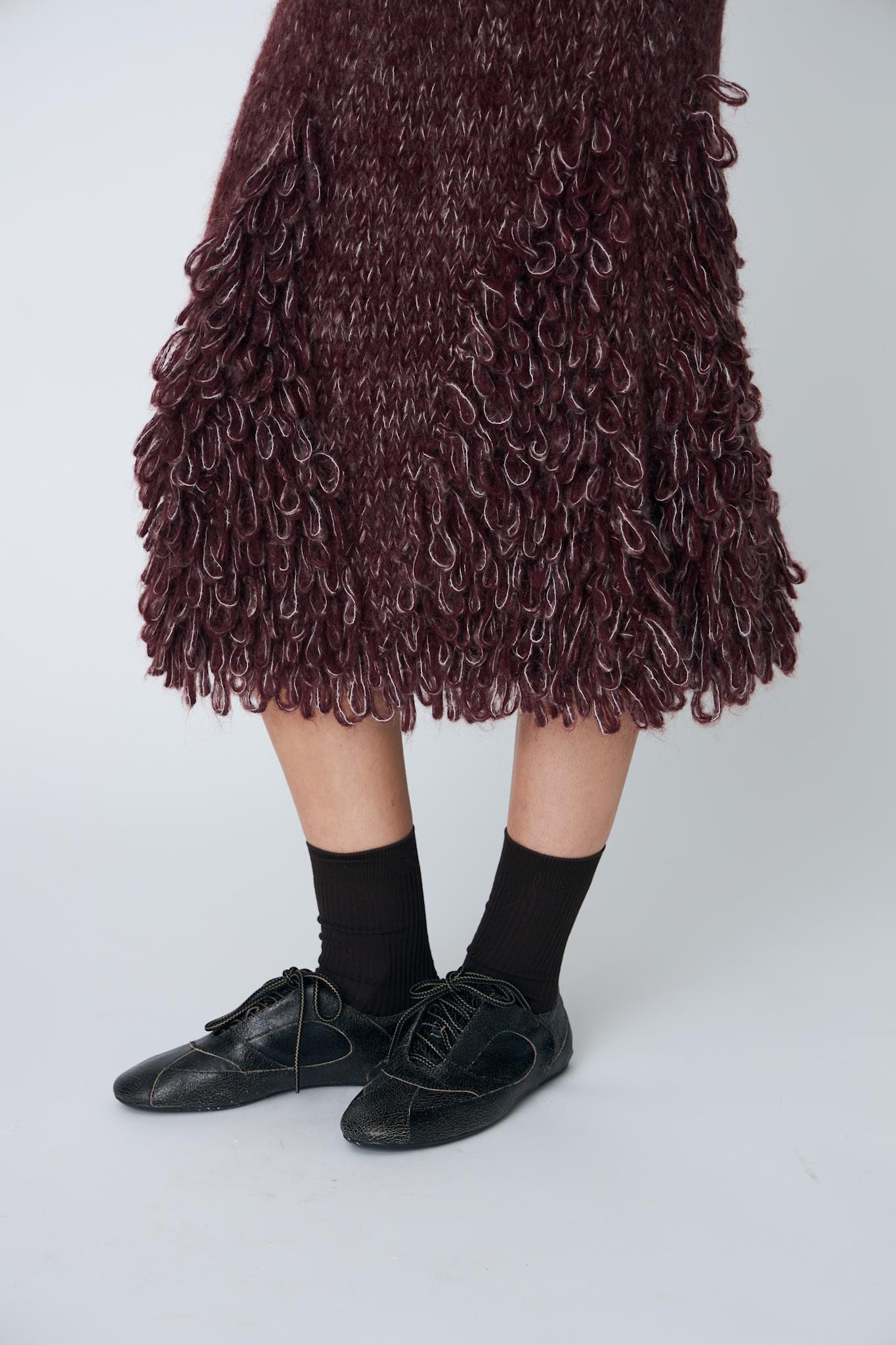 EDIE SKIRT - 340 RAISIN - DawnxDare.com