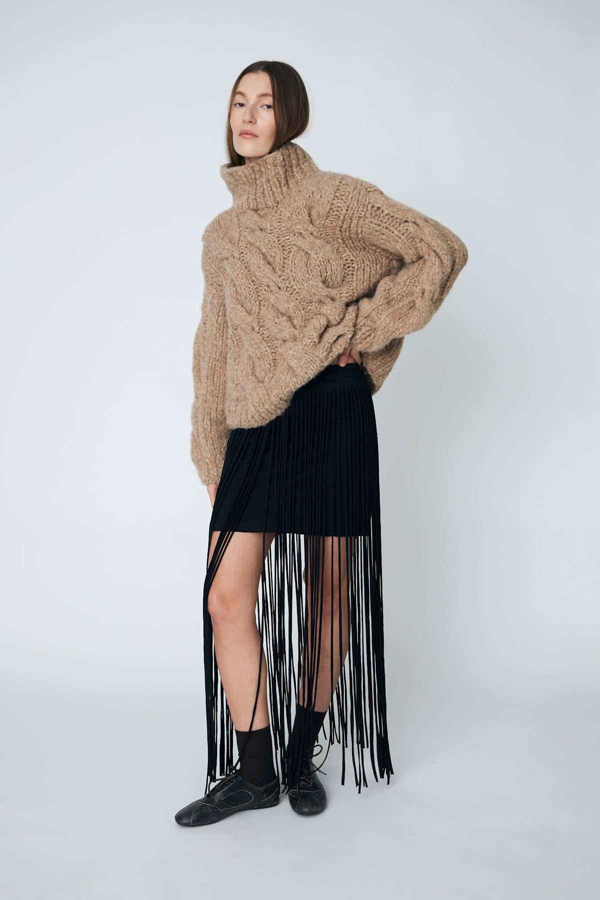 HOPE TORSADE PULLOVER - 192 PEAT - DawnxDare.com