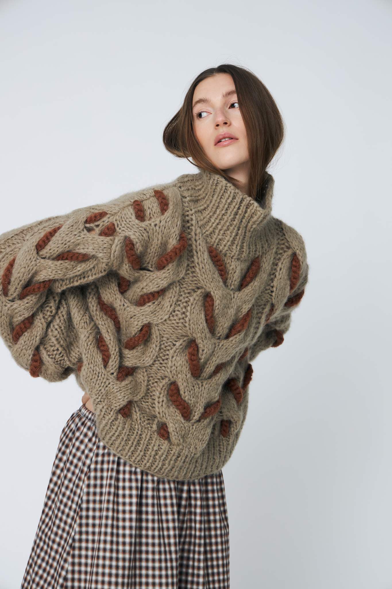 HONEY PULLOVER - 592 KHAKI - DawnxDare.com