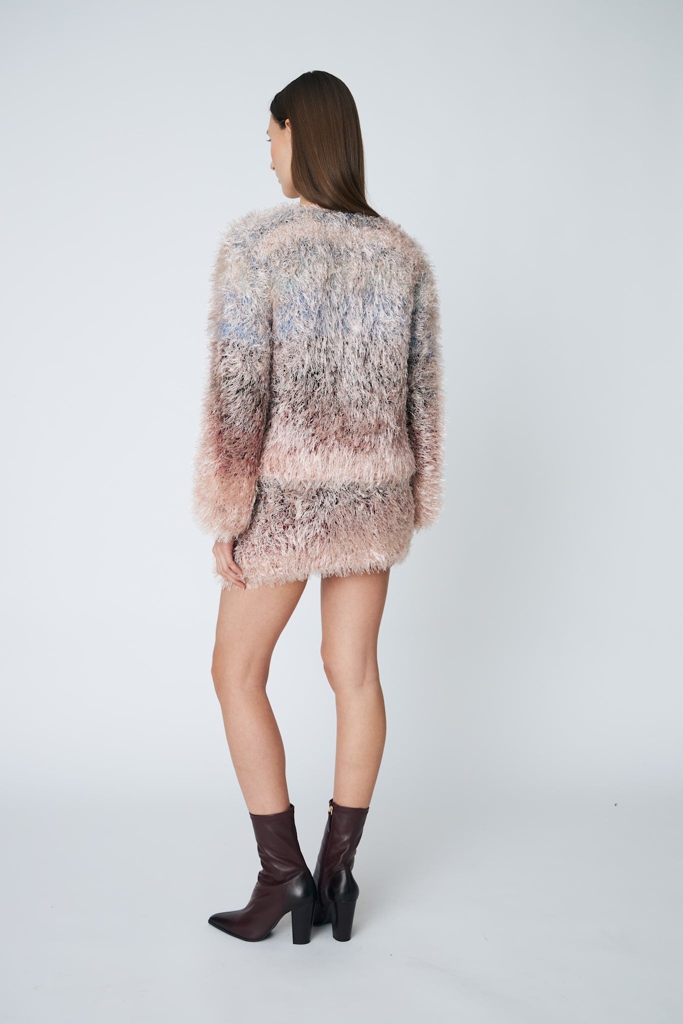 FUZZY CARDIGAN - 942 TWILLIGHT - DawnxDare.com