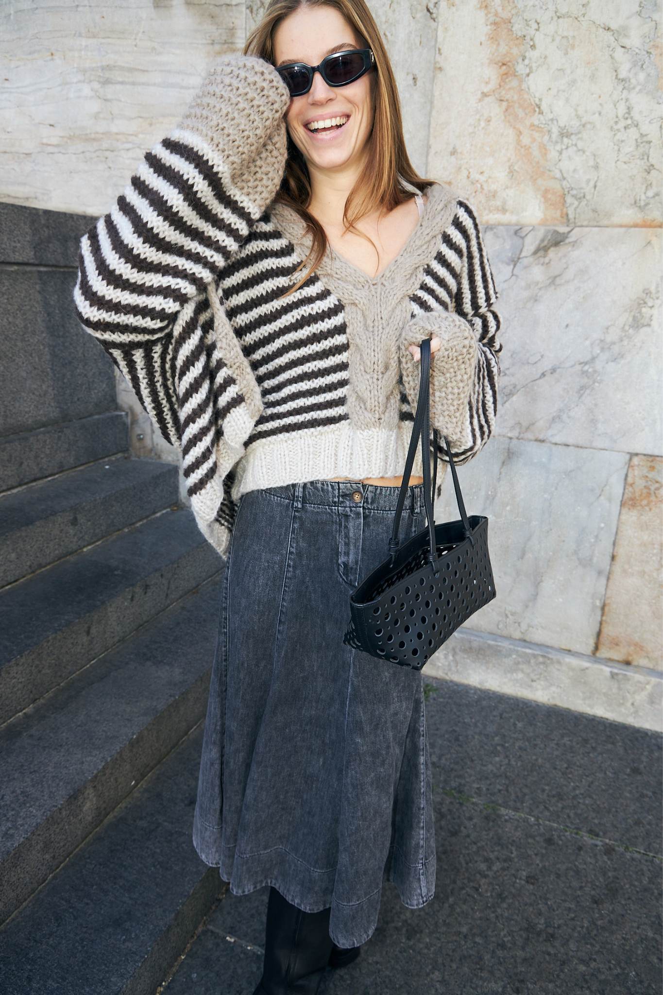 LUISA STRIPE - 856 MOCCA
