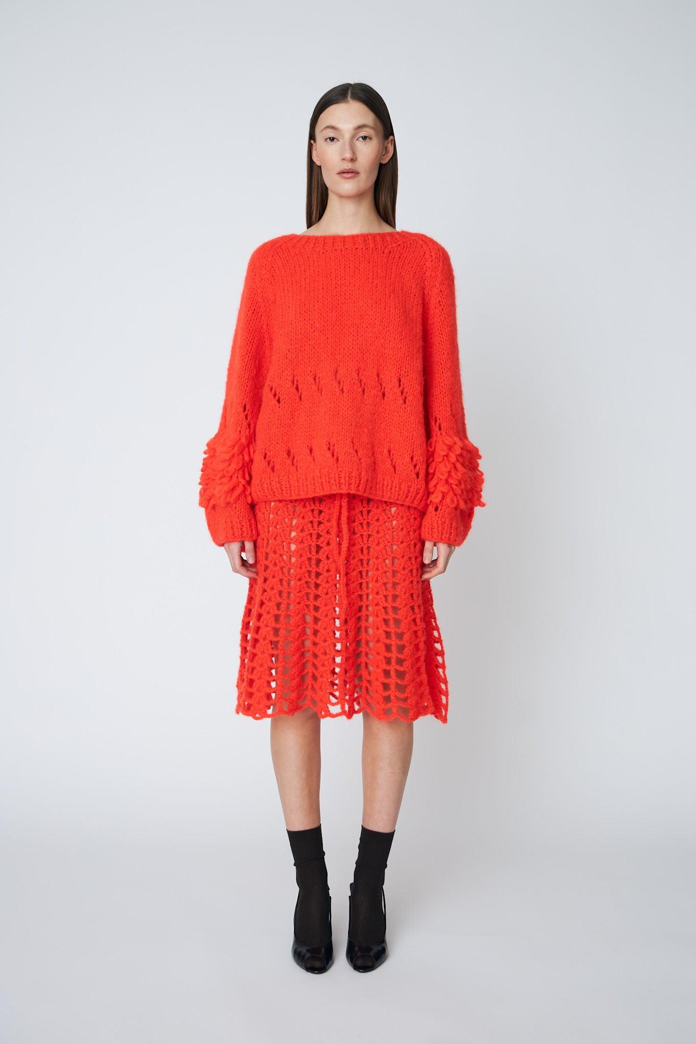 EMMA CROCHET SKIRT - 335 CHILI - DawnxDare.com