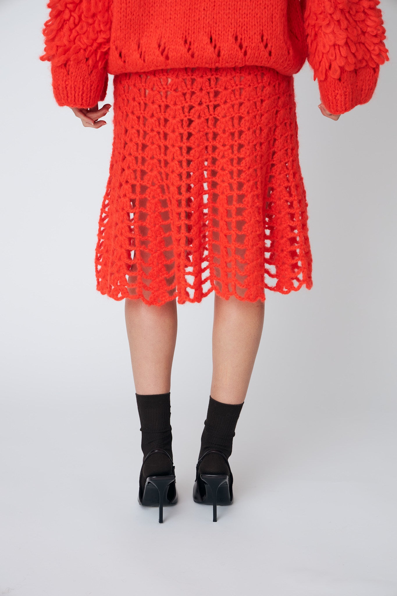EMMA CROCHET SKIRT - 335 CHILI - DawnxDare.com