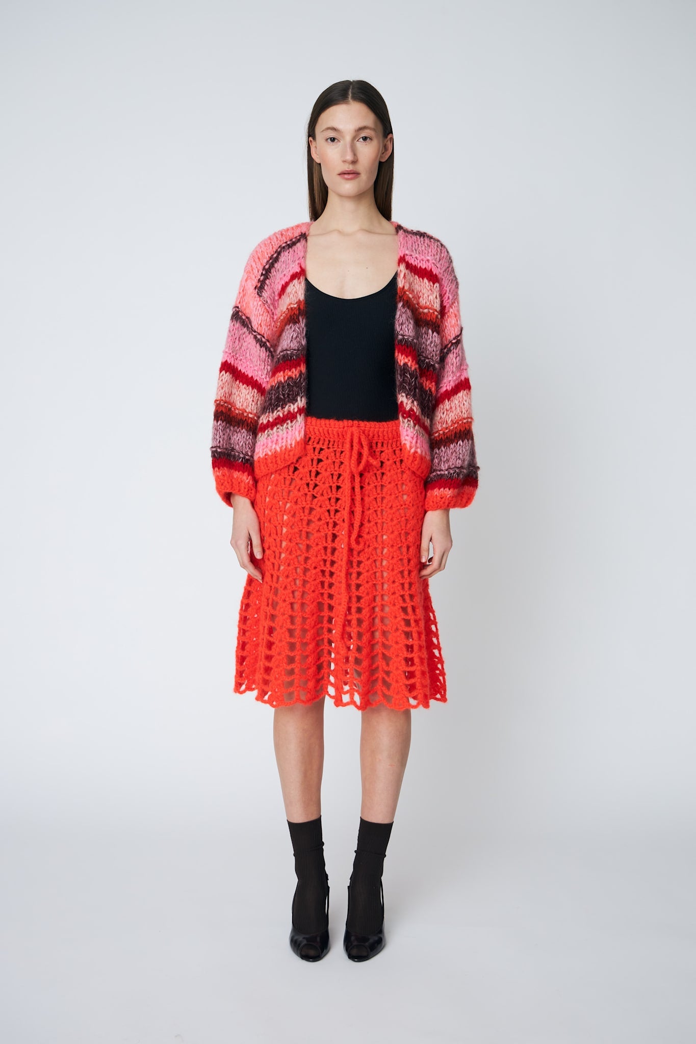 EDEN CARDIGAN - 335 CHILI - DawnxDare.com