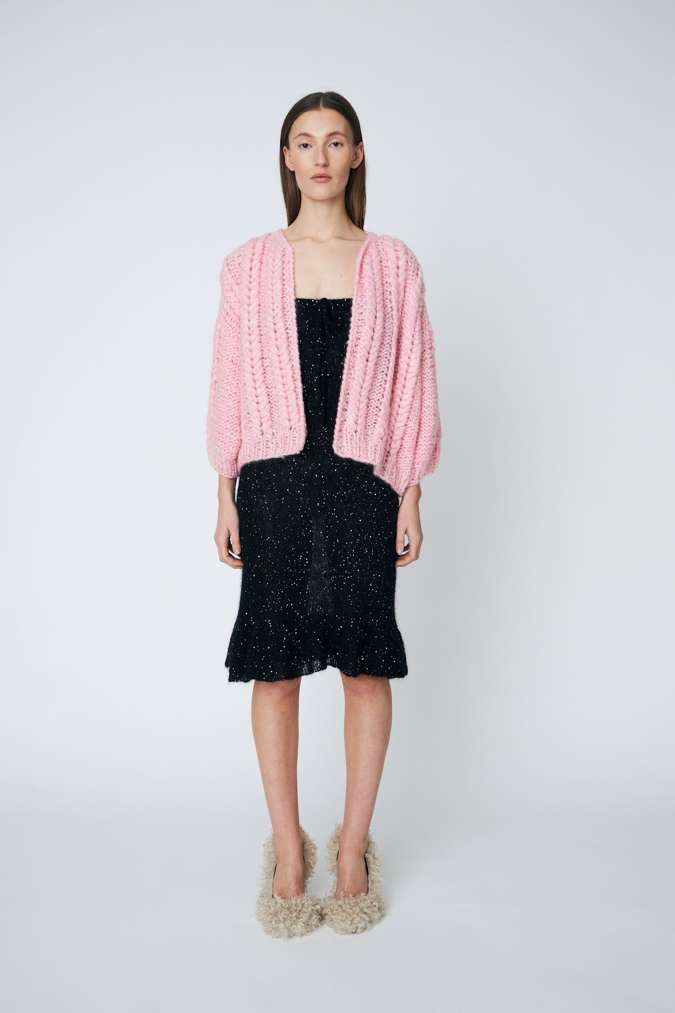 ANNIE CARDIGAN - 219 SUPER PINK - DawnxDare.com
