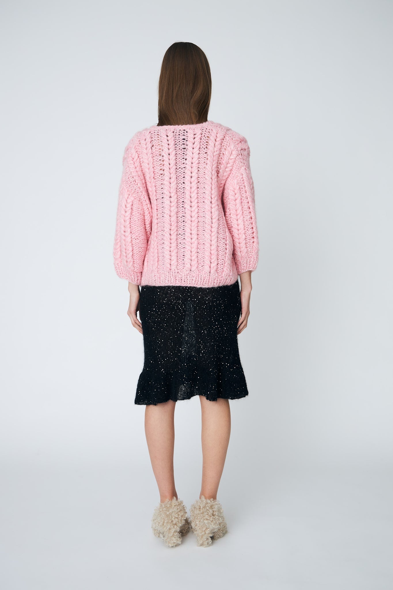 ANNIE CARDIGAN - 219 SUPER PINK - DawnxDare.com