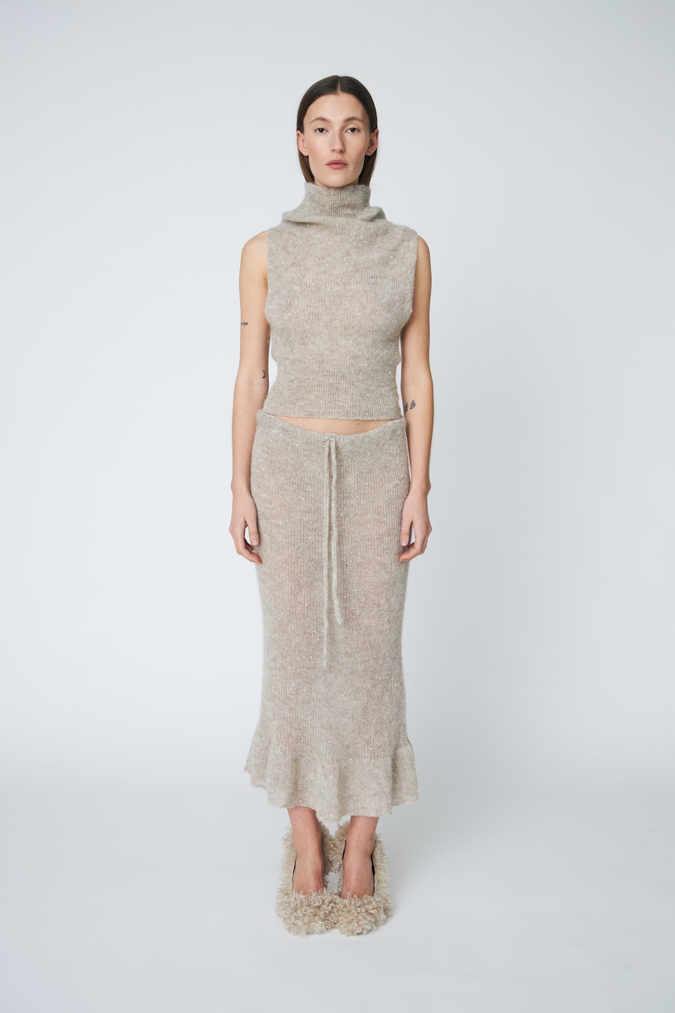 MAGGIE DRESS - 110 CEMENT - DawnxDare.com