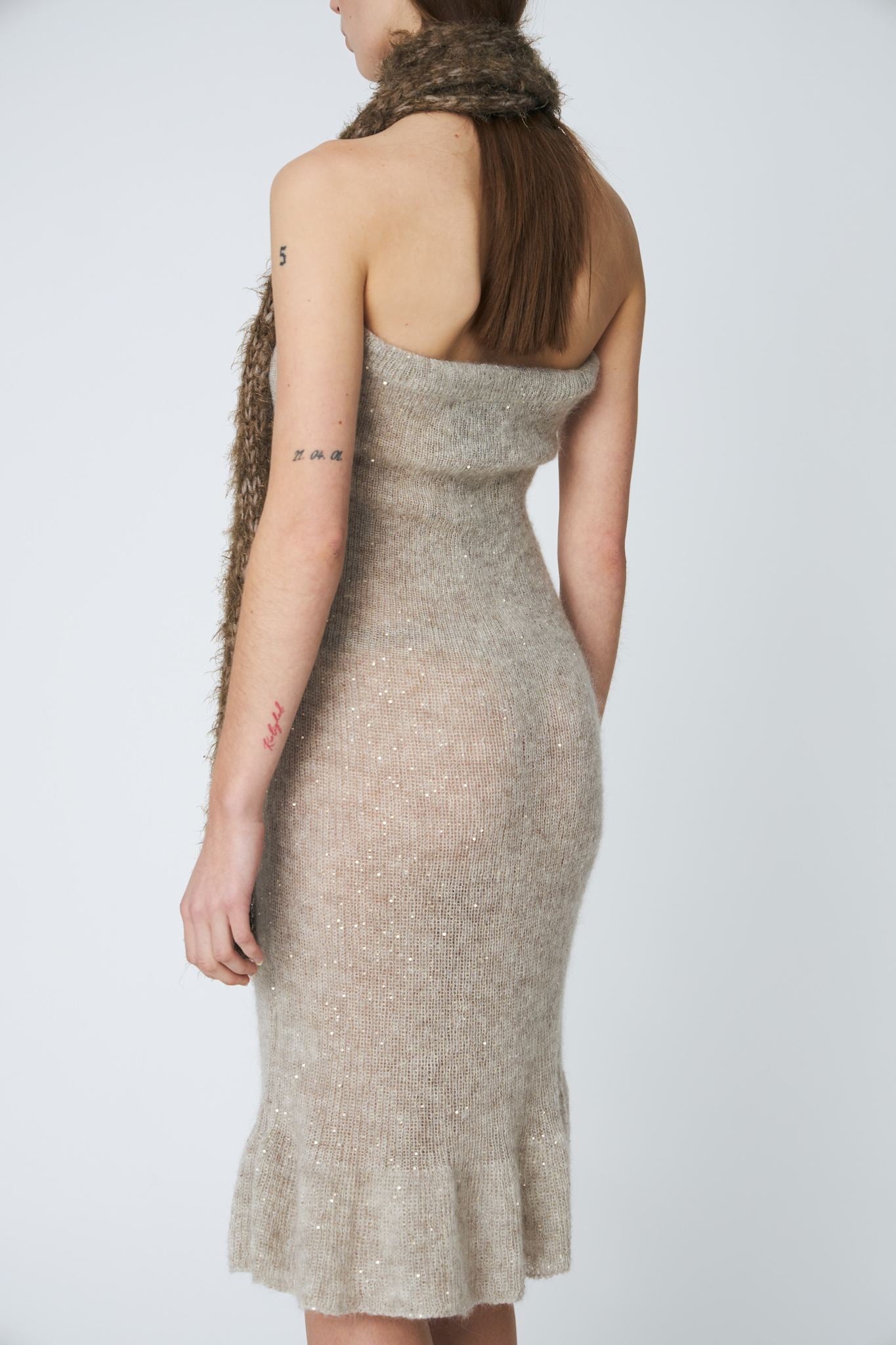 MAGGIE DRESS - 110 CEMENT - DawnxDare.com
