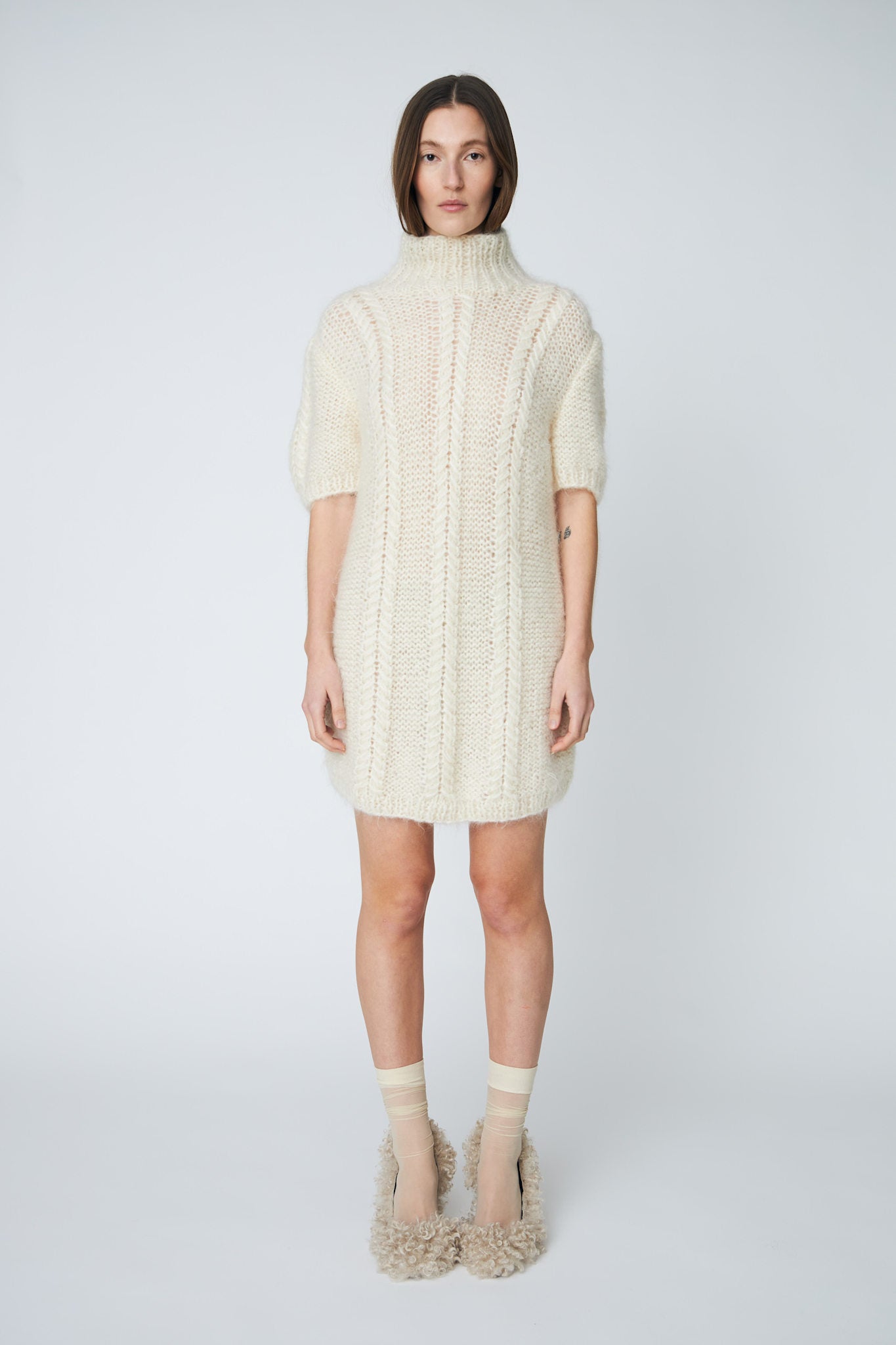 SMILLA  DRESS - 102 CHALK - DawnxDare.com