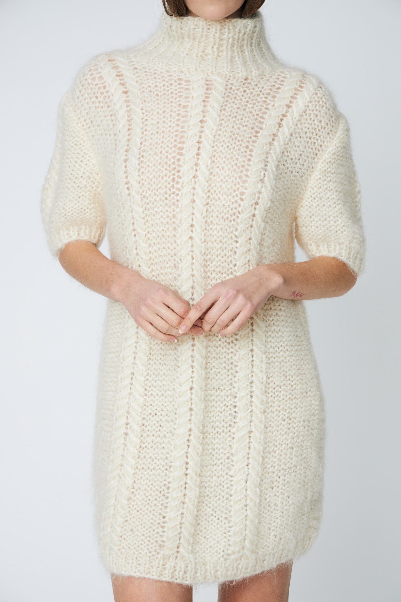 SMILLA  DRESS - 102 CHALK - DawnxDare.com