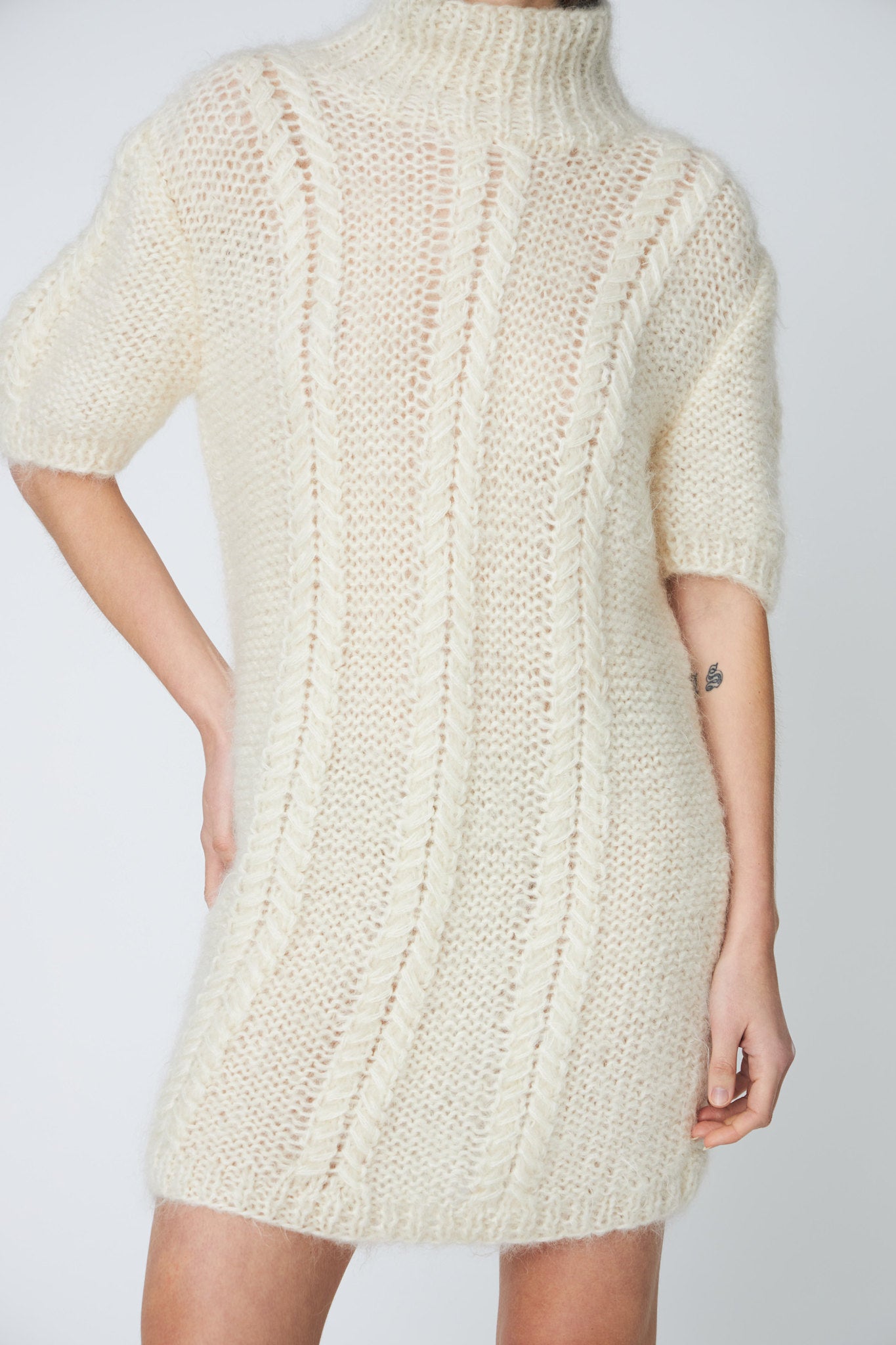SMILLA  DRESS - 102 CHALK - DawnxDare.com