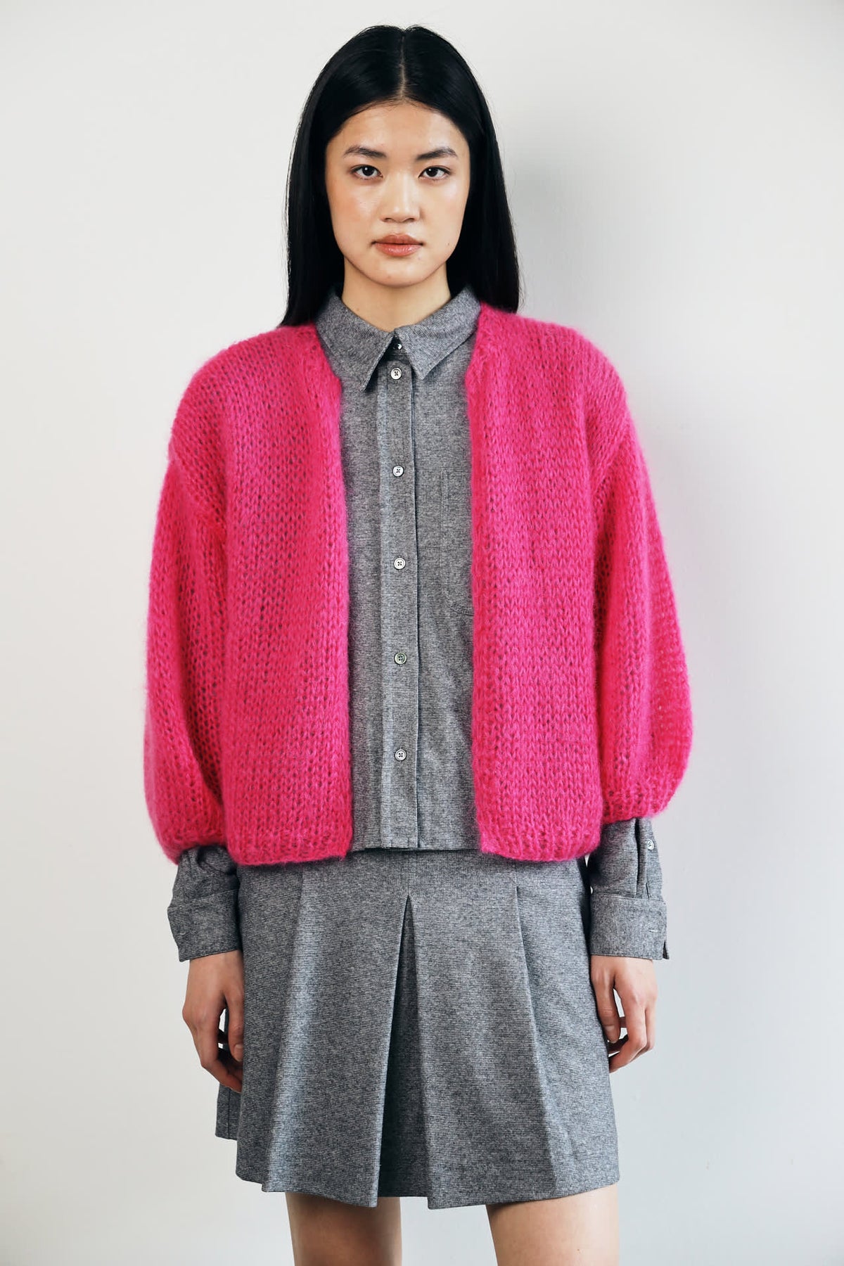 AVALANA CARDIGAN - 360 FUCHSIA - DawnxDare.com