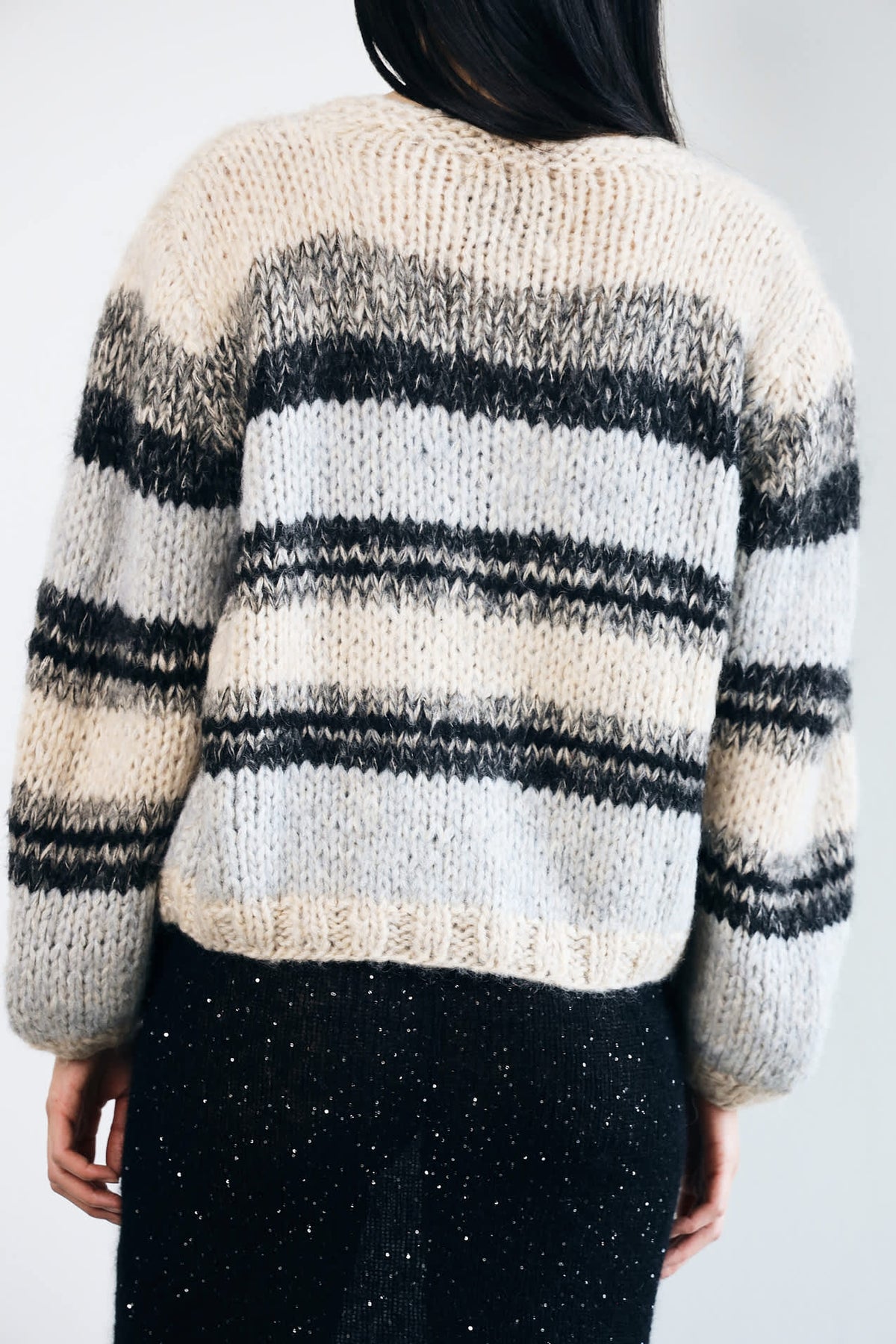 GABI CARDIGAN - 199 BLACK - DawnxDare.com