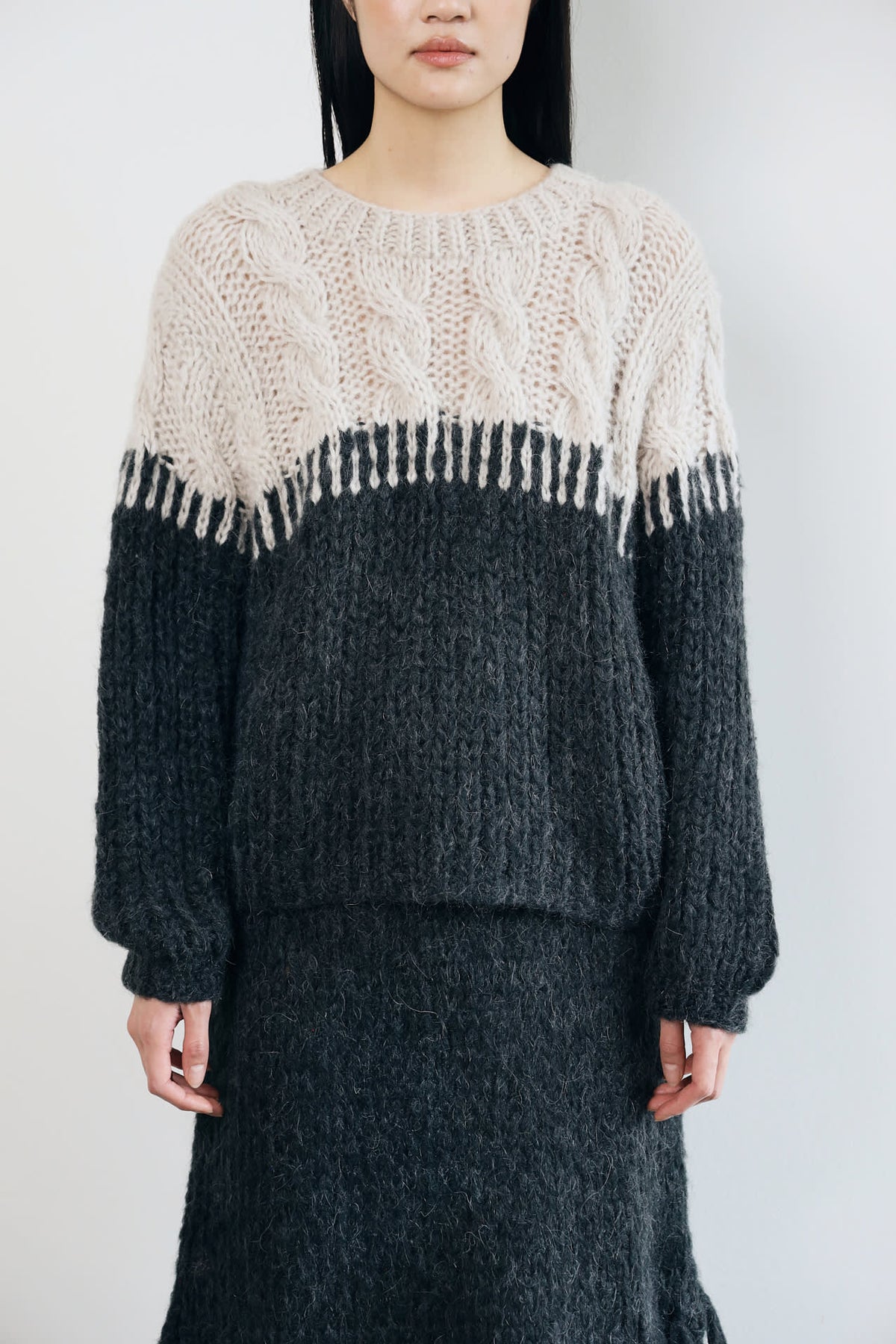ELODIE PULLOVER - 195 CHARCOAL KIT - DawnxDare.com