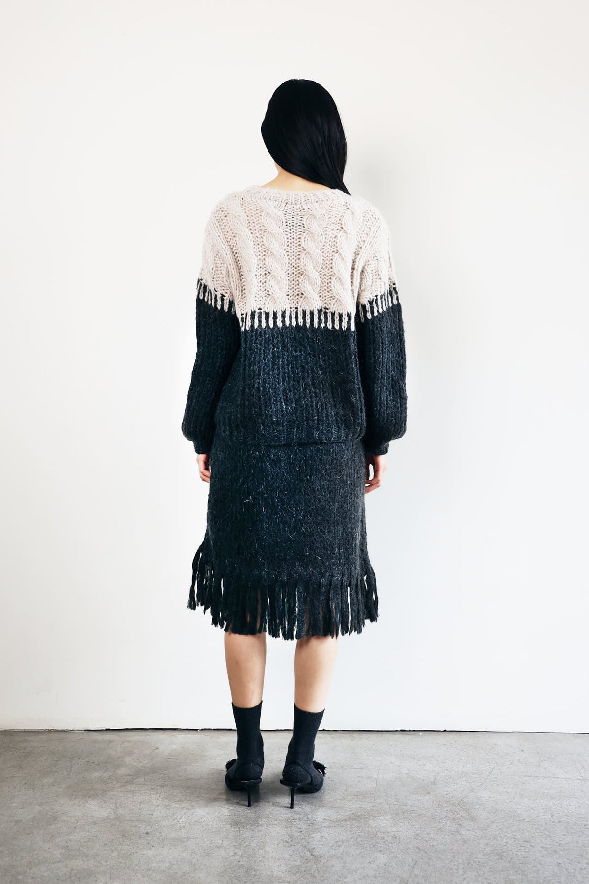 ELODIE PULLOVER - 195 CHARCOAL KIT - DawnxDare.com