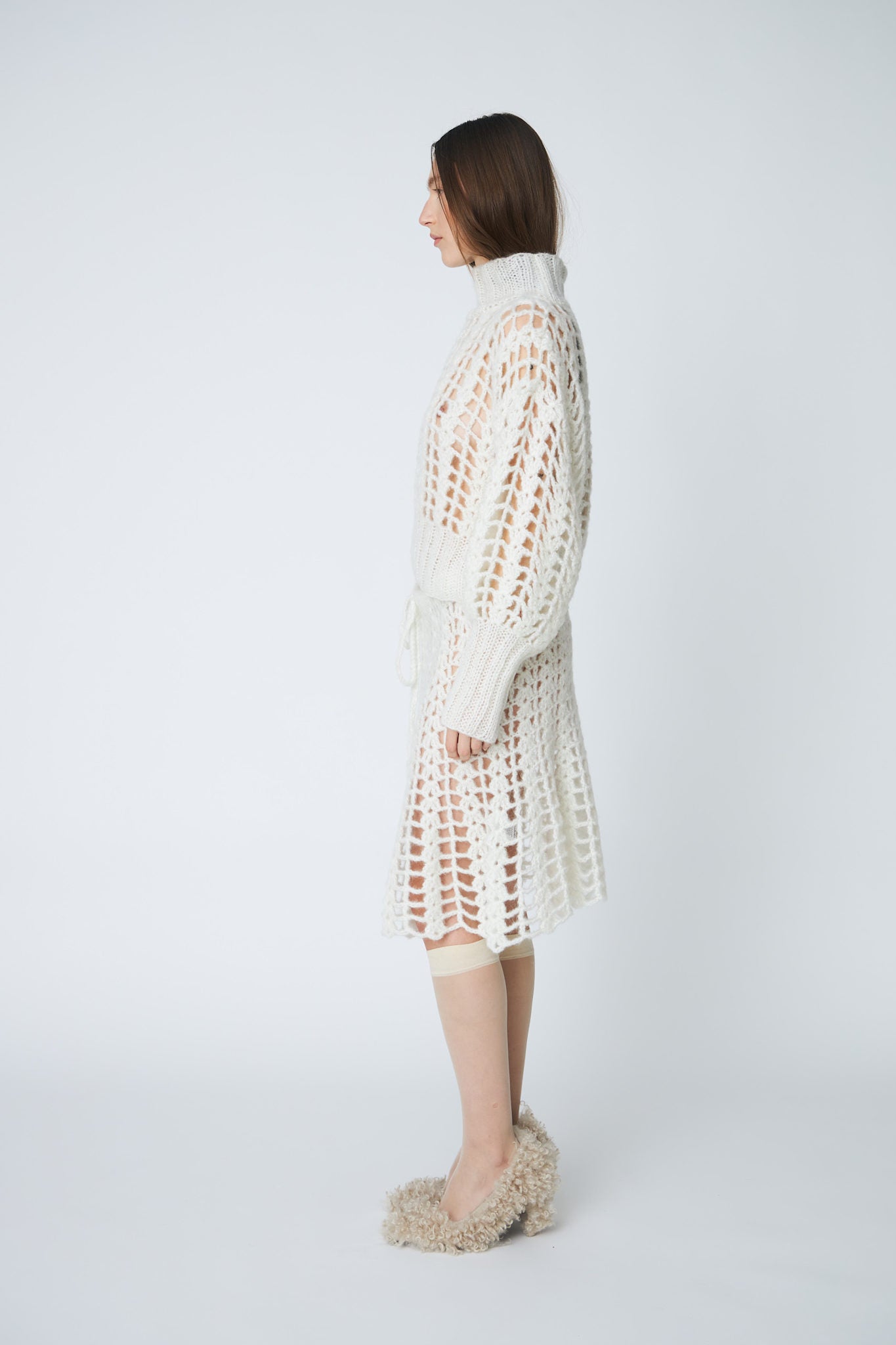 ERICA CROCHET PULLOVER - 102 CHALK - DawnxDare.com