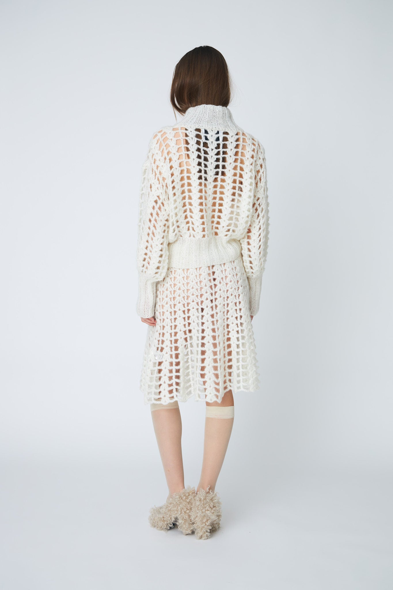 ERICA CROCHET PULLOVER - 102 CHALK - DawnxDare.com