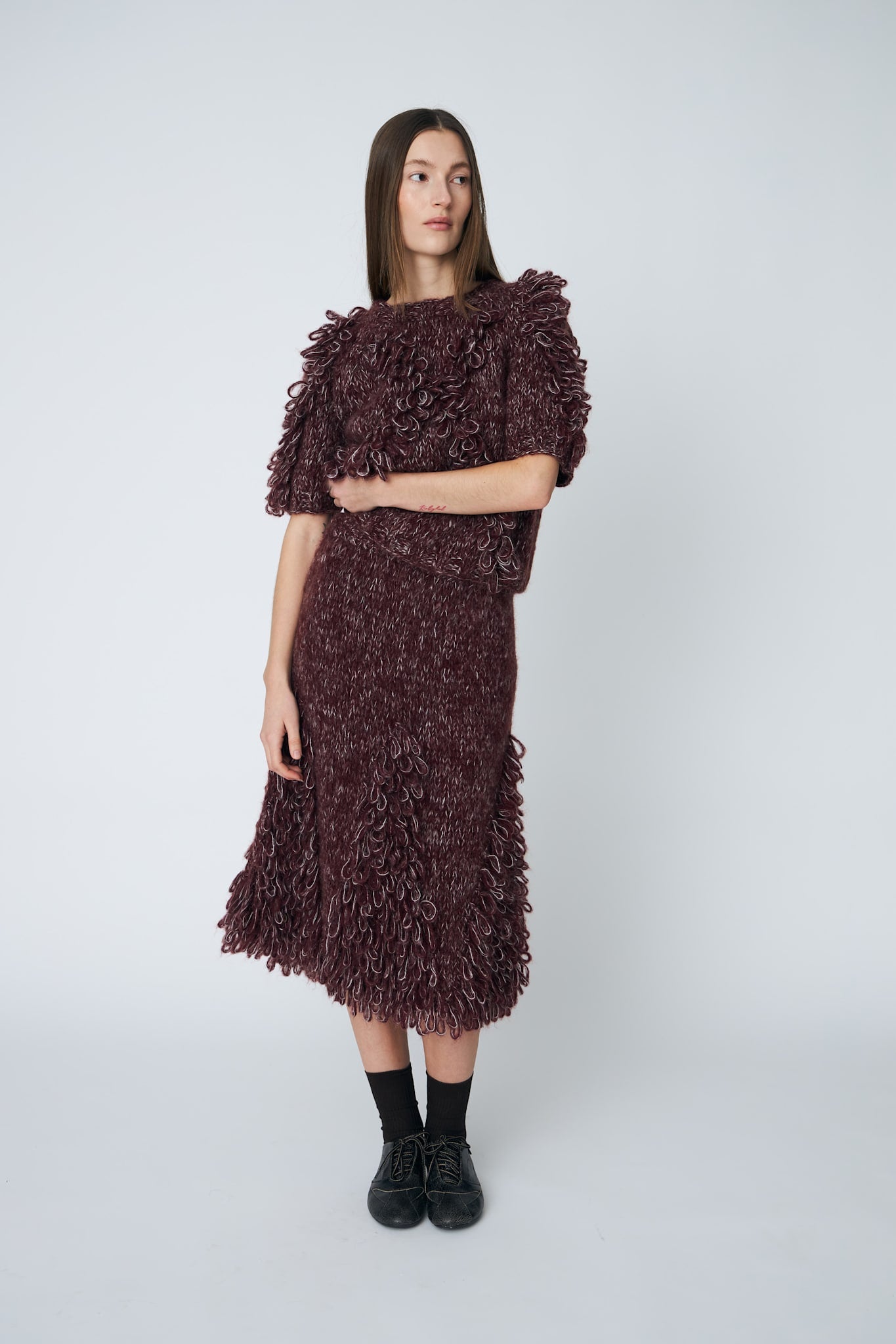EDIE SKIRT - 340 RAISIN - DawnxDare.com