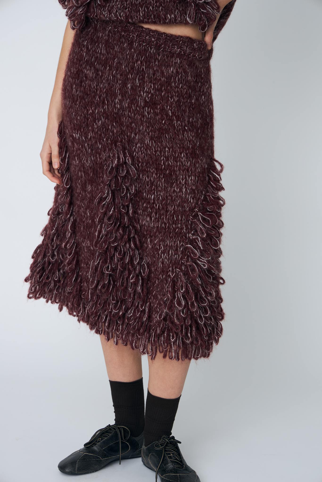 EDIE SKIRT - 340 RAISIN - DawnxDare.com