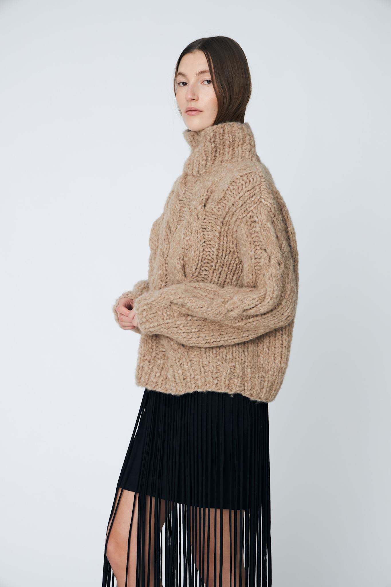 HOPE TORSADE PULLOVER - 192 PEAT - DawnxDare.com