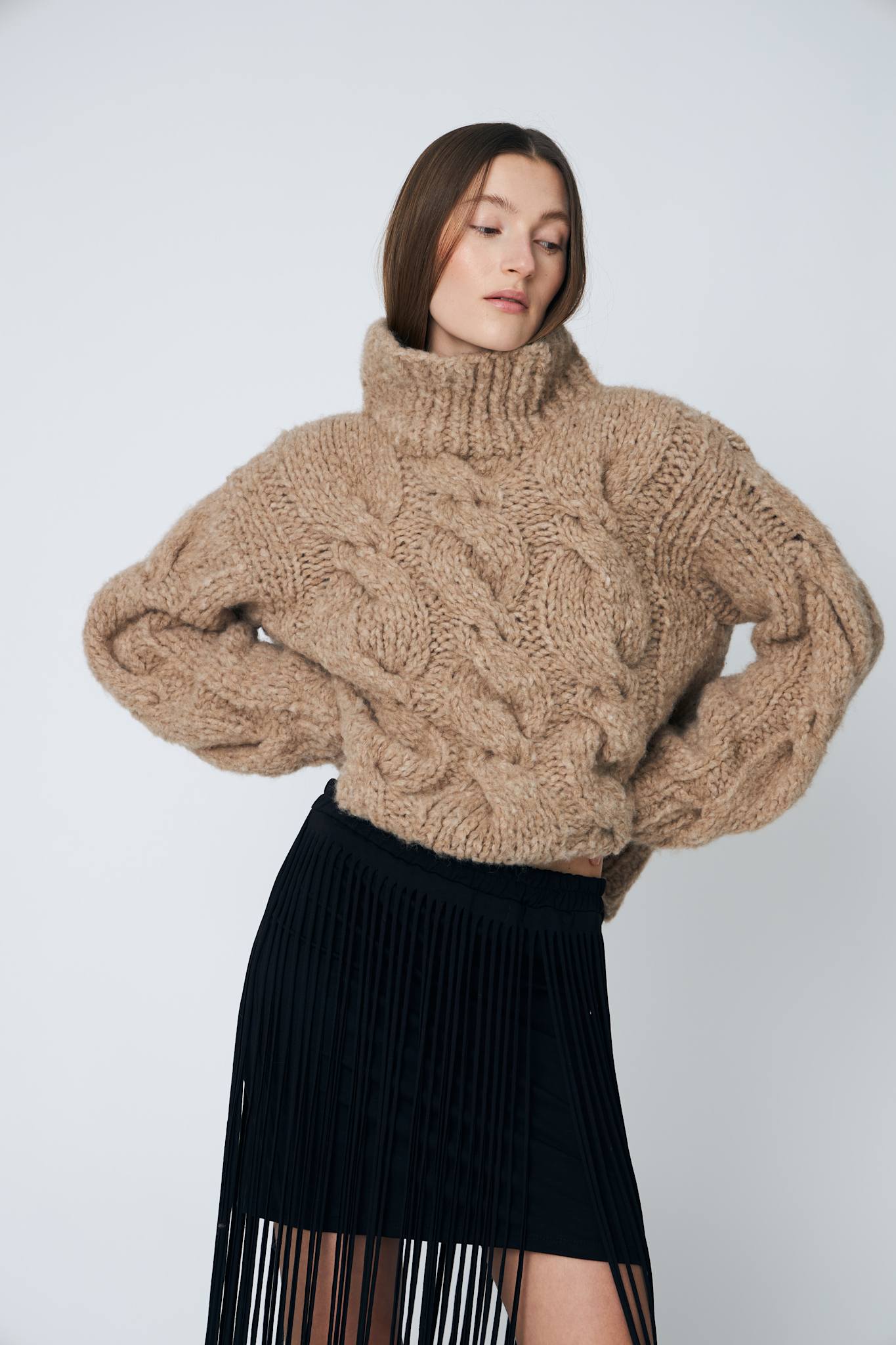 HOPE TORSADE PULLOVER - 192 PEAT - DawnxDare.com