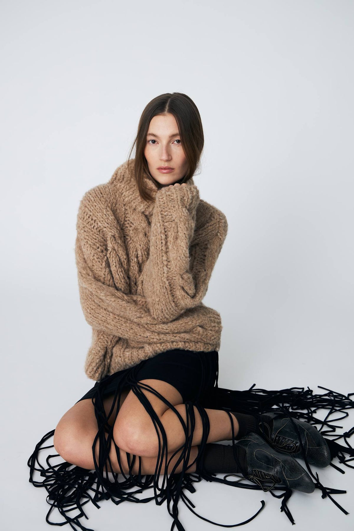 HOPE TORSADE PULLOVER - 192 PEAT - DawnxDare.com