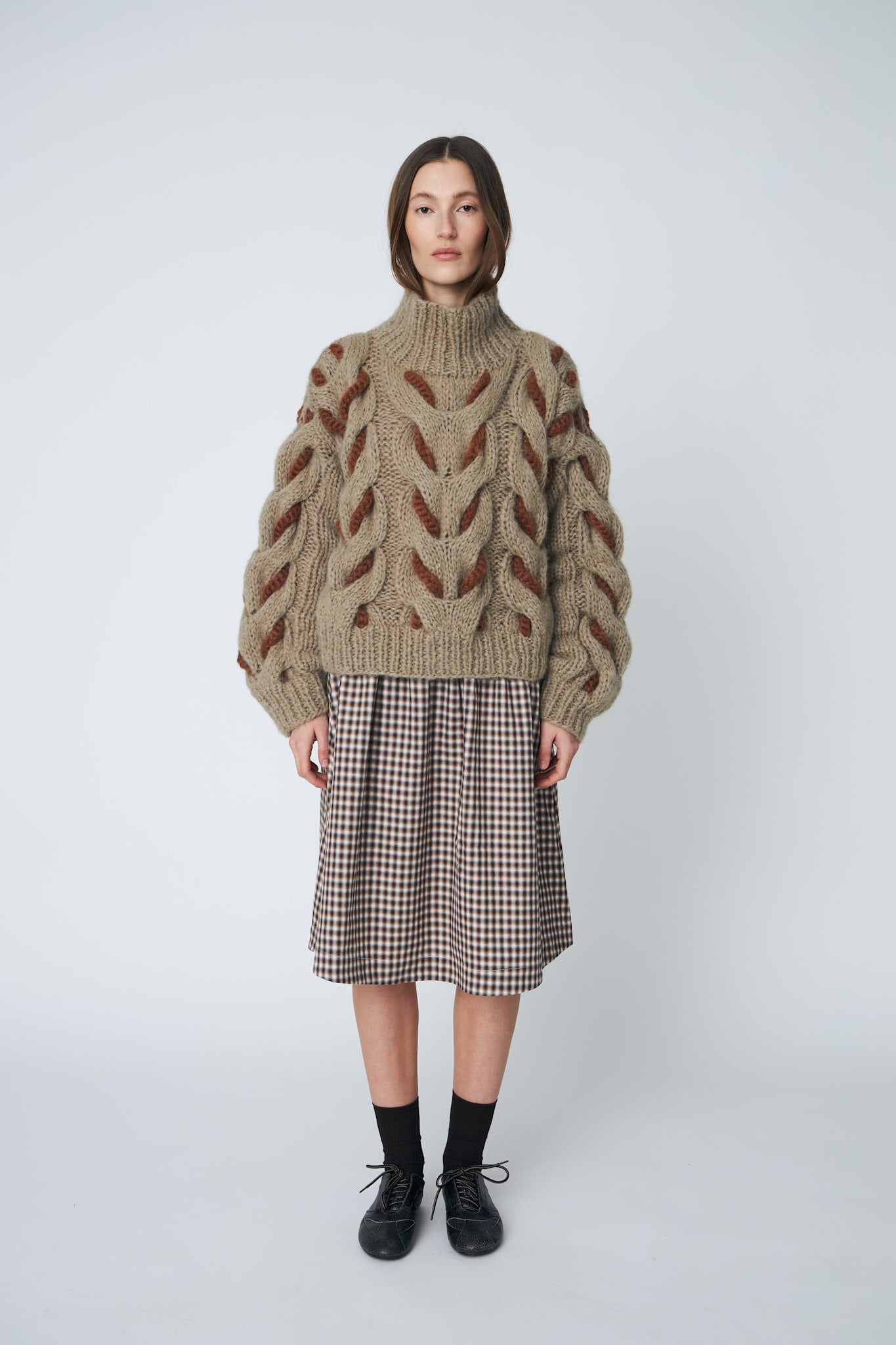 HONEY PULLOVER - 592 KHAKI - DawnxDare.com
