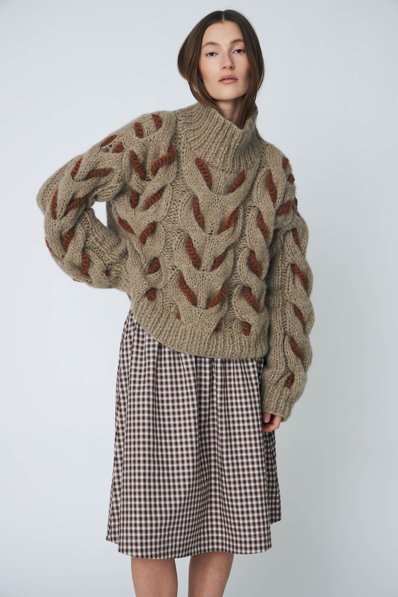 HONEY PULLOVER - 592 KHAKI - DawnxDare.com