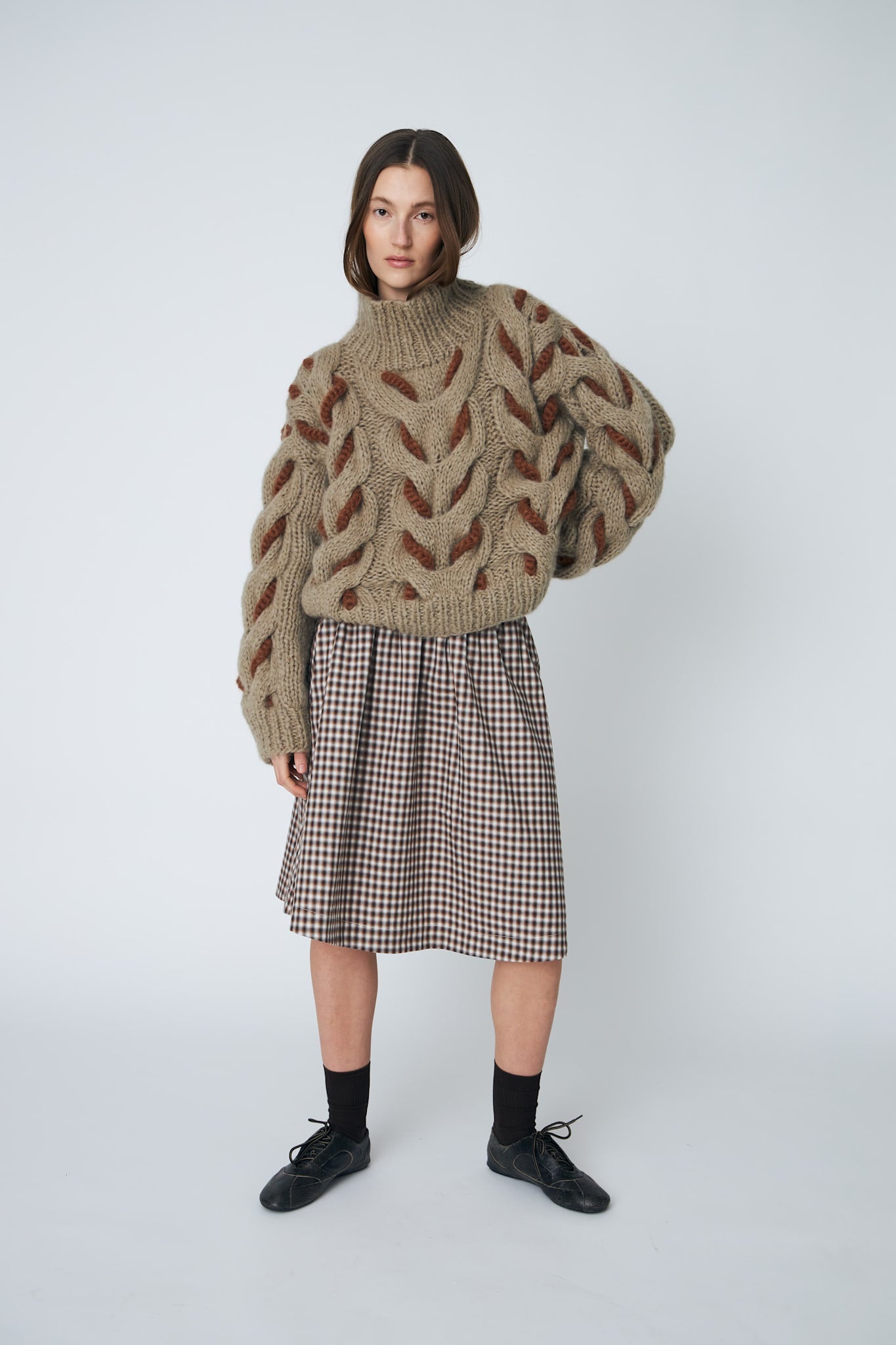 HONEY PULLOVER - 592 KHAKI - DawnxDare.com