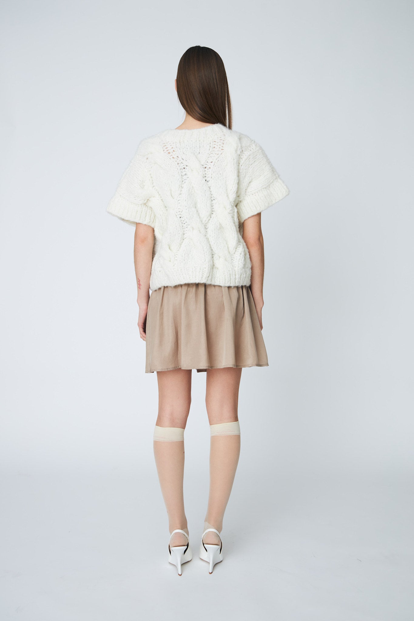 CAPRI TORSADE PULLOVER - 102 CHALK - DawnxDare.com