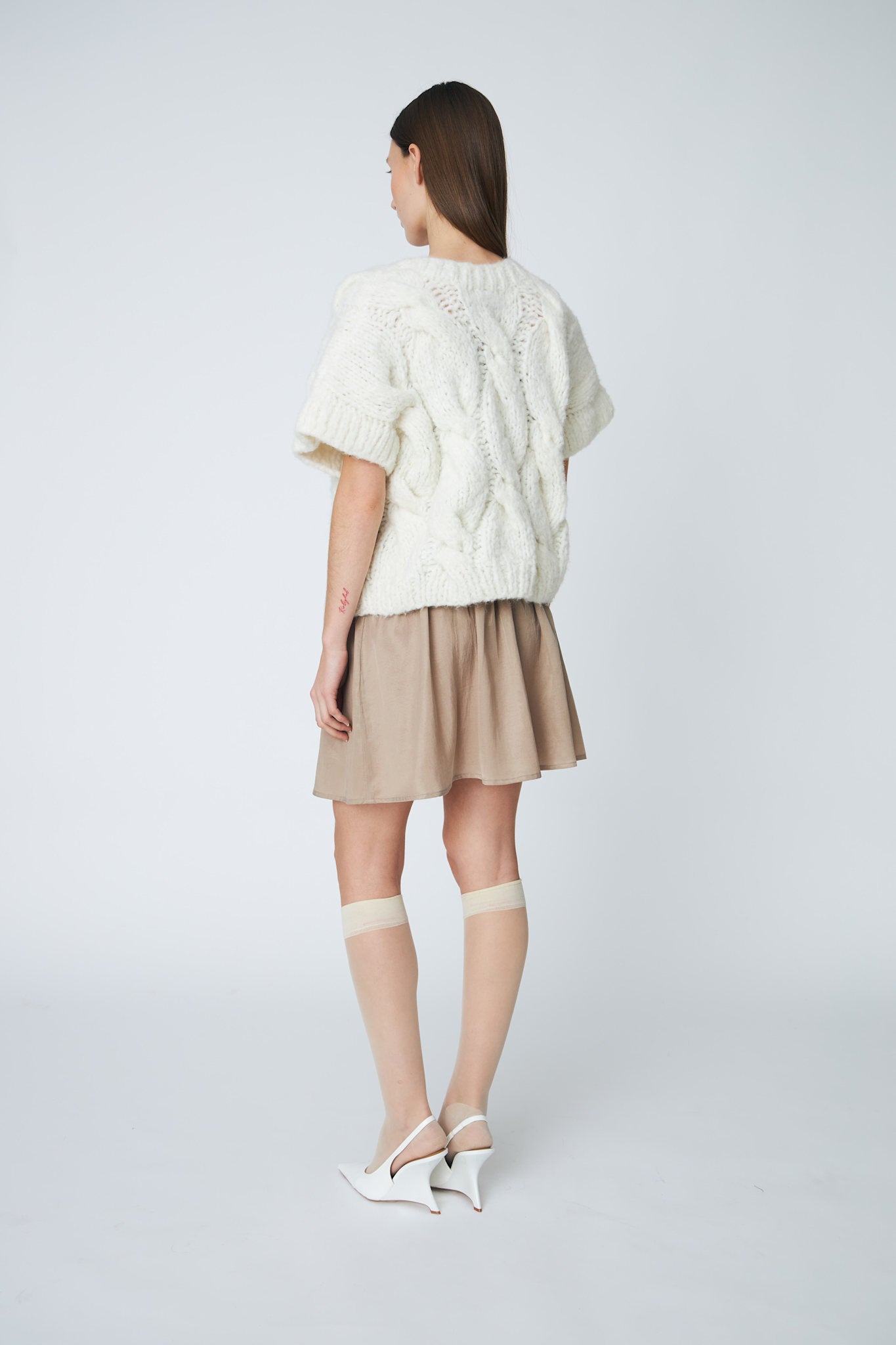 CAPRI TORSADE PULLOVER - 102 CHALK - DawnxDare.com