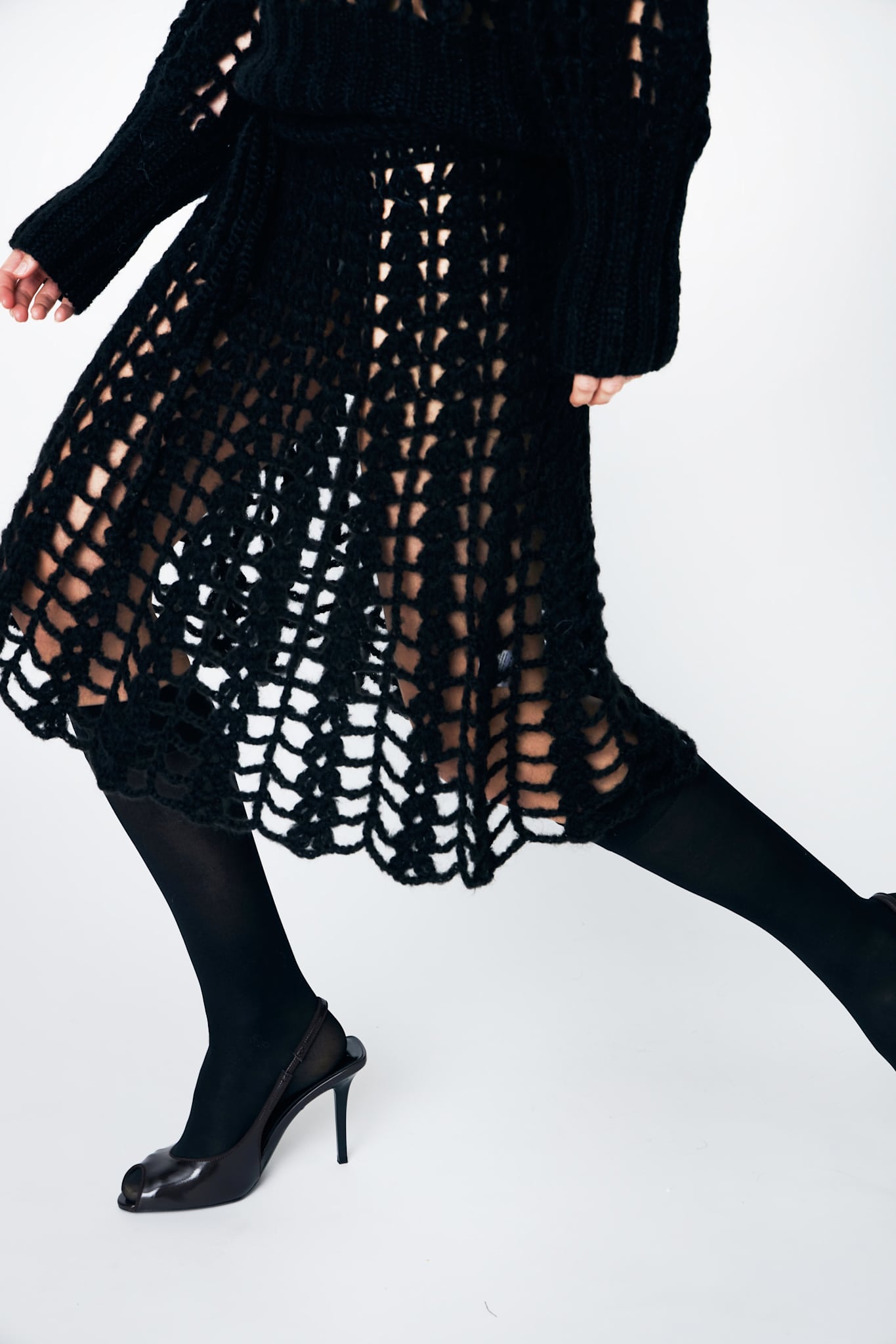 EMMA CROCHET SKIRT - 199 BLACK - DawnxDare.com
