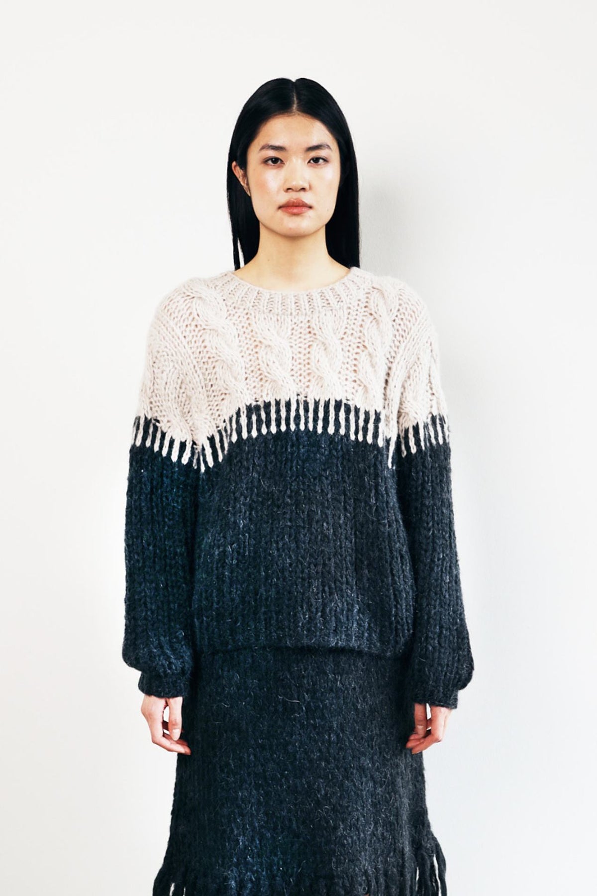 ELODIE PULLOVER - 195 CHARCOAL KIT