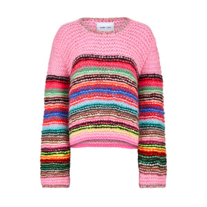 SASSIE STRIPE - 819 SUPER PINK MULTI