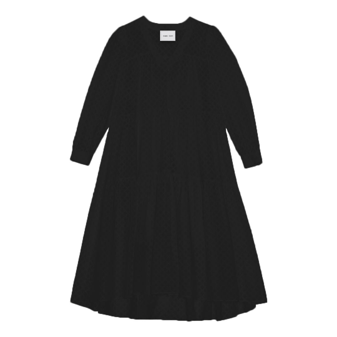 ARIA DRESS LONG - 199 BLACK